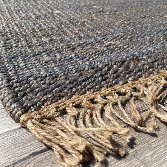 Image 1 of Tappeto Brinker Carpets Festival Jute Slam Ink Blue - 200x290cm