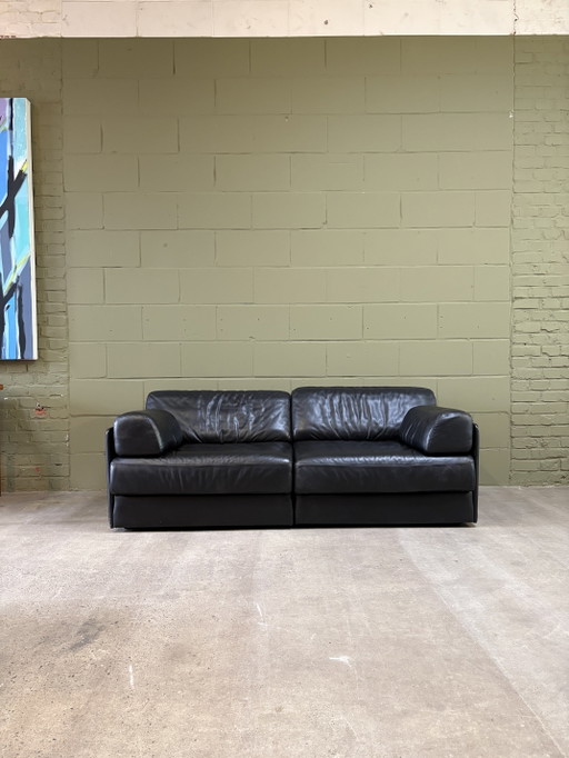 De Sede DS-76 Daybedbank/Sofa van zwart leer – Leather