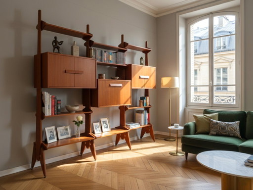 Mid Century Teak Modular Bookcase/Room Divider AV Furniture 1960s