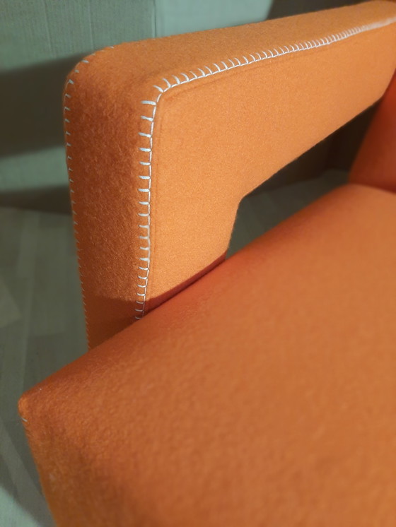 Image 1 of Cassina Utrecht 637 Nuovo mai usato in panno di lana Ruggine arancione (Serie 13L) Punto cavallo