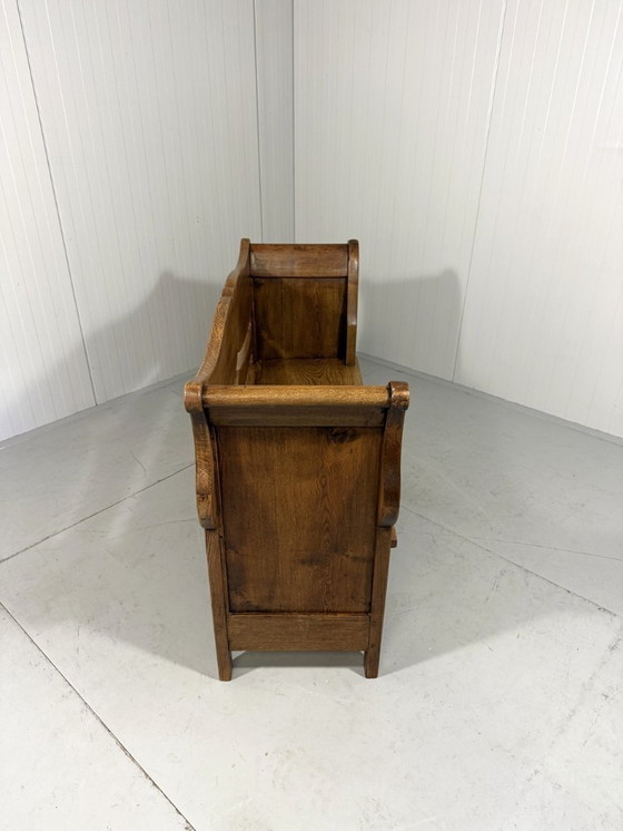 Image 1 of Antique oak bench 1900's