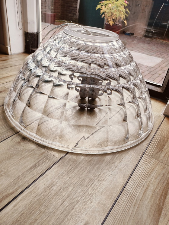 Image 1 of Lampe suspendue, table à manger en verre