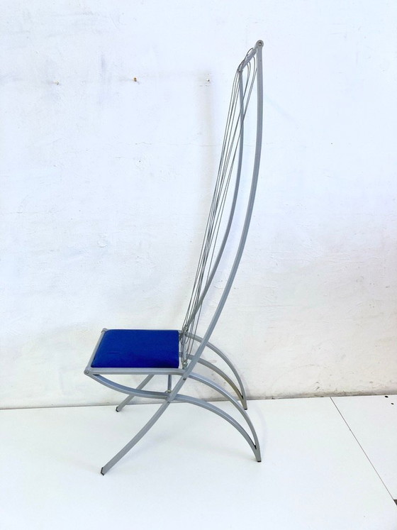 Image 1 of Poltrona a forma di arpa XXL degli anni '80/'90, Dietrich Design, alta 160 cm.