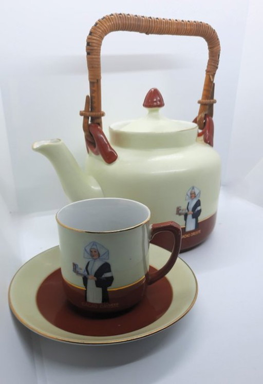 Droste Krug, Tasse und Untertasse Set