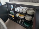 Maison Jansen, vintage dressoir / Credenza, zwarte lak, messing en marmer, 1970s