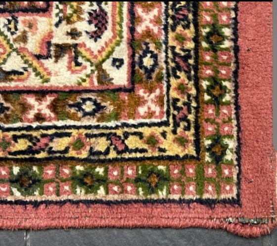 Image 1 of Preciosa alfombra oriental anudada a mano – Sarough Mir (Rosa Antigua / Paisley)