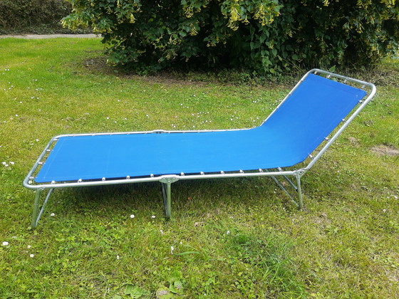 Image 1 of Barella vintage con telaio tubolare anni '60-'70, 4 posizioni e pieghevole.