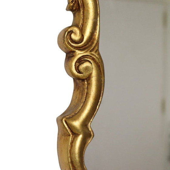 Klassieke Gouden Kuifspiegel Frankrijk Barok Stijl 74cm – Glass (photo 15 of 18)