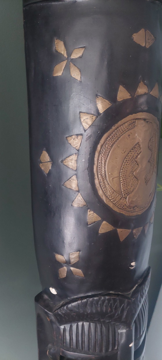 African Statues from Kumasi, Ghana – Decorative Objects, Wood, Brass (photo 9 of 10)