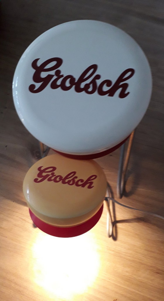 Image 1 of Grolsch lamp and stool