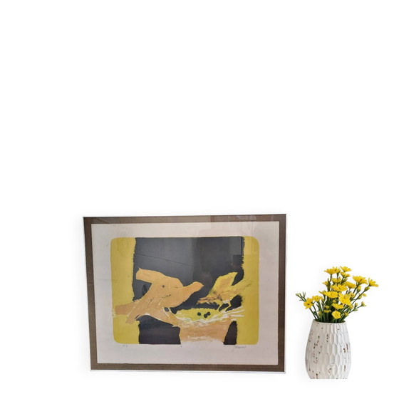 Litografia di Paul Guiramand ( ) Uccelli intorno al nido. – Dipinti e disegni, Aluminium, Paper, Art Deco (photo 6 of 6)