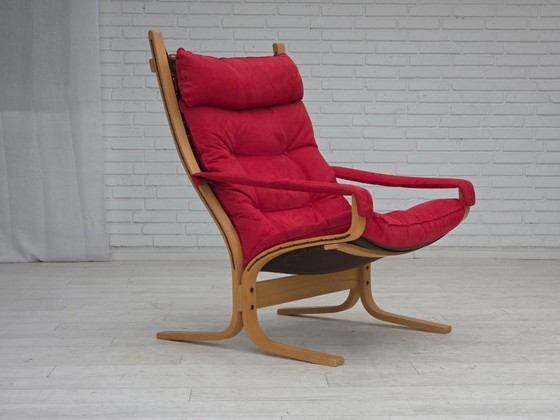 Image 1 of 1970s, Norwegian design by Ingmar Relling, model "Siesta", set of 2 chairs with footstool.