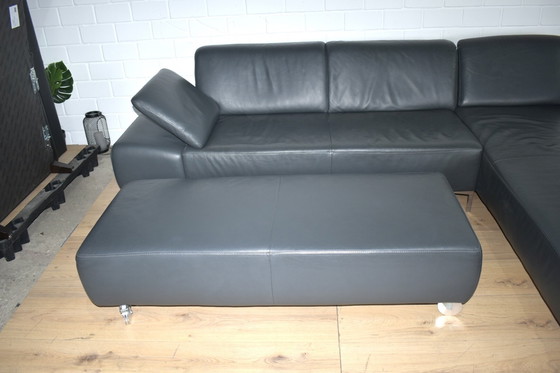 Image 1 of Ledersofa Loop Willi Schillig Mit Hocker Ledercouch Schlafsofa Couch Sofa Ecksofa