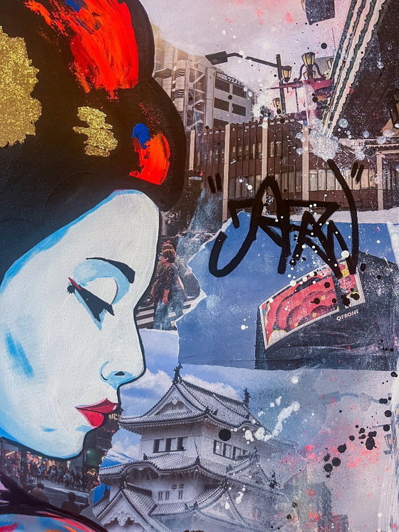 Image 1 of Silence Within - Pop art schilderij 103 x 83