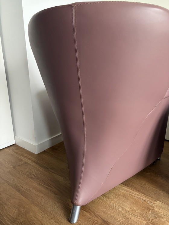 Image 1 of Fauteuil Leolux Excalibur avec pouf