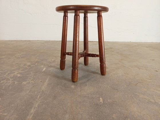 Image 1 of Vintage wooden stool 