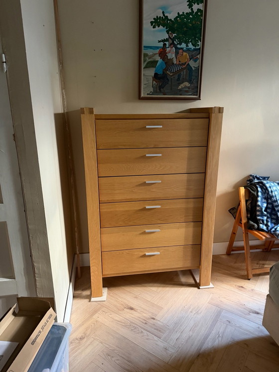 Oak chest of  drawers – Chest of drawers, Metal, Wood (photo 4 of 14)