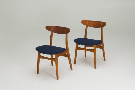 Image 1 of A Set Of 4 'Ch30' Dining Chairs Hans J. Wegner