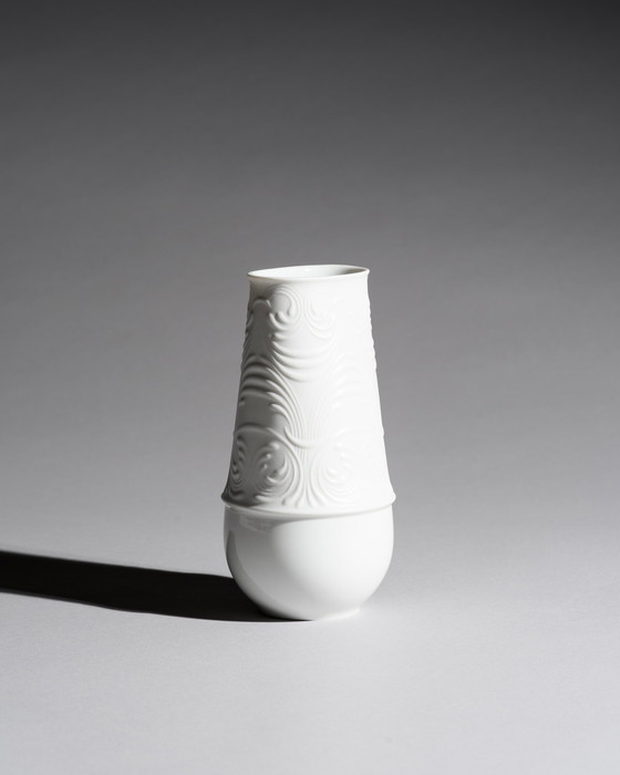 Image 1 of Rosenthal Vase Bjørn Wiinblad Bisque Porcelain Matte & Glossy Relief MCM WGP
