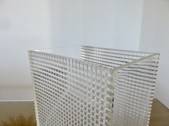 Image 1 of lucite wastepaper basket "Sally designs" USA, 1970