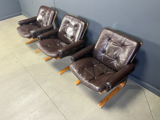 Image 1 of Fauteuils Kengu Elsa & Nordahl Solheim, lot de 3 - 1960 