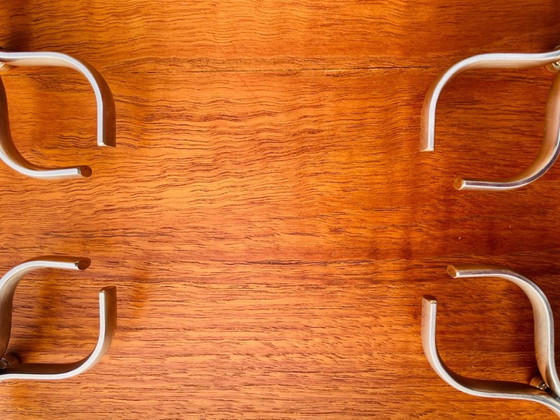 Image 1 of Art Deco, vintage, verzilverde onderzetter uit Italië, jaren 1940