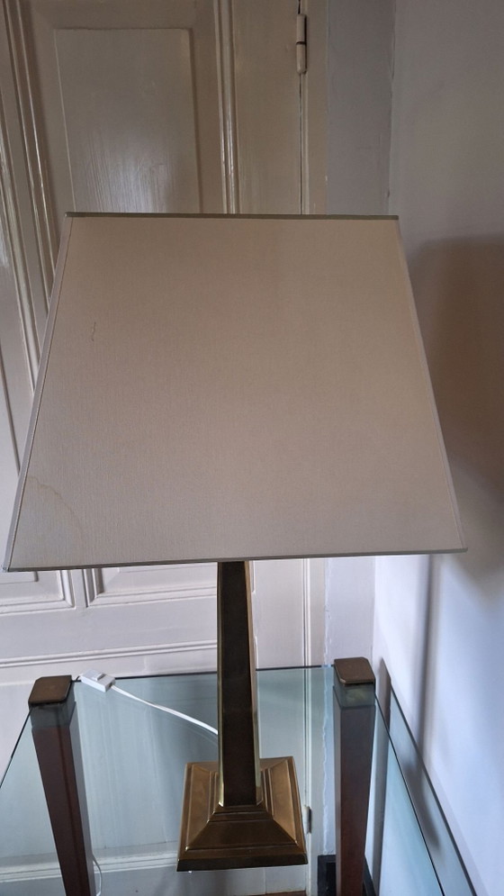 Kullmann Lampe – Tischlampen, Stoff, Messing (photo 4 of 12)