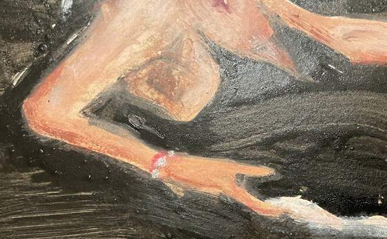 Image 1 of Signiertes und gerahmtes Gemälde Pastell und Tusche Porträt Frau "Diamant"