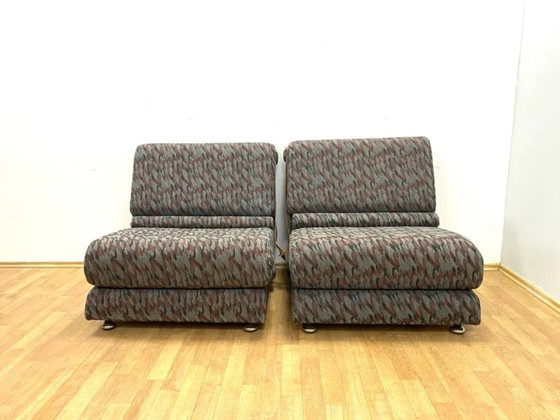 Image 1 of Mid-Century Folding Two-Seat Sofa, 1970s, Czechoslovakia