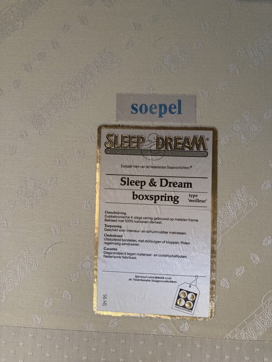 Image 1 of Sommier double Sleep & Dream, le meilleur de sa catégorie, avec tête de lit à charnières