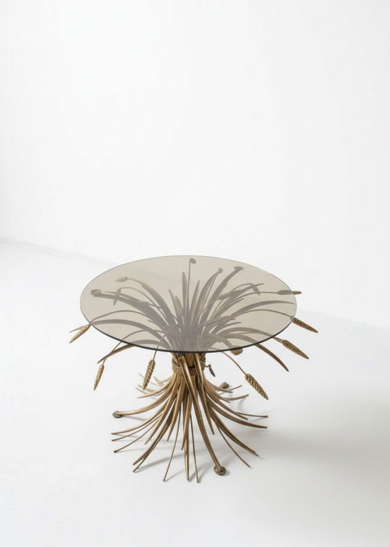 Image 1 of Iconic 'Sheaf of Wheat' Side Table in the Style of Coco Chanel / Maison Jansen