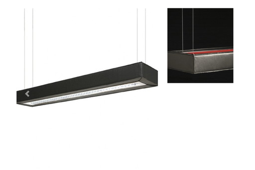 Dunkle „D-Leder“-Pendelleuchte von Ivan Missine, ein ikonisches belgisches Design der 90er Jahre