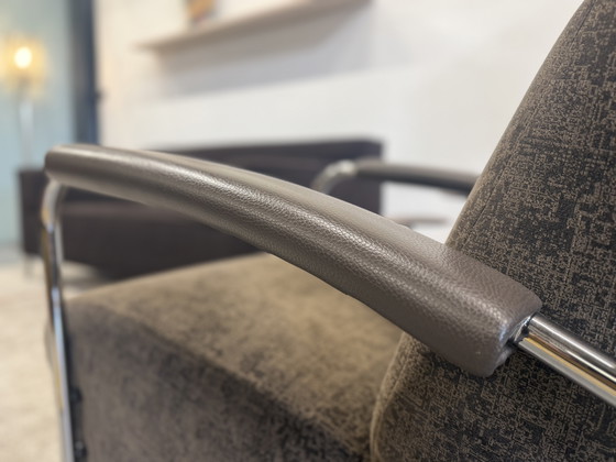 Image 1 of Leolux Scylla Fauteuil Matrix stof Bruin