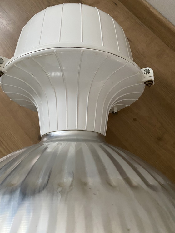 Image 1 of Originele grote industriële hanglamp aluminium 