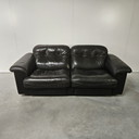 De Sede DS101, 2 places en cuir noir