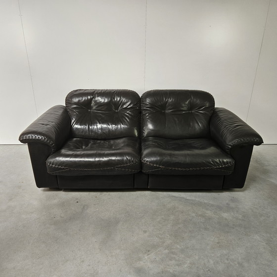 Image 1 of De Sede DS101, zwart lederen 2-zit
