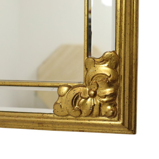 Grote Vintage Deknudt Spiegel Hollywood Regency Jaren 70 Design – Glass (photo 12 of 19)