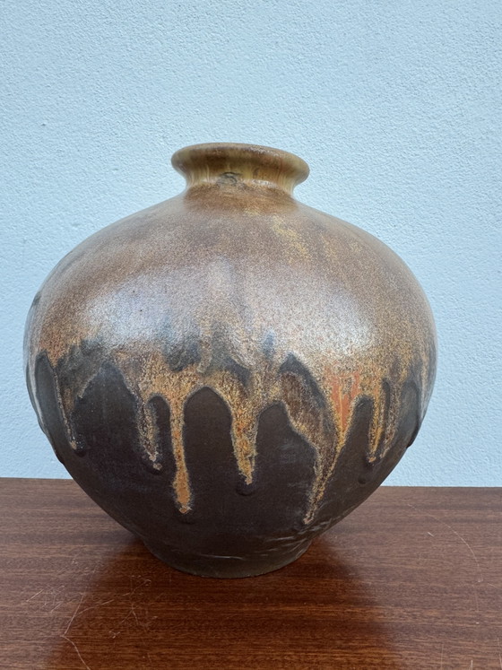 Grande Vaso Sfera Gres Fiammato Art Déco – Vasi, Ceramic (photo 14 of 14)