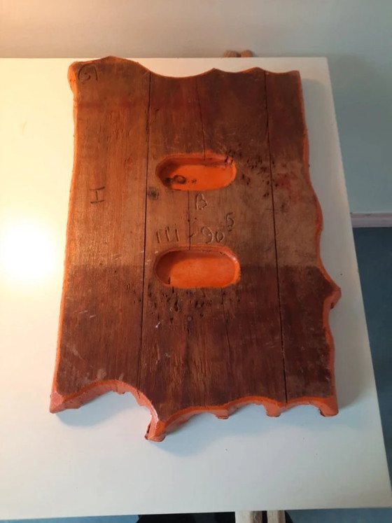 Image 1 of old wooden textile stamp