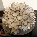 Lampada da soffitto vintage Rausch Capiz