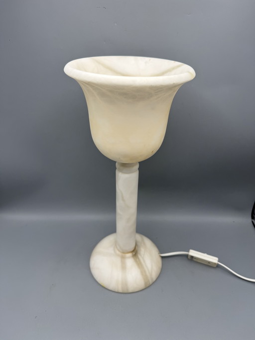 Elegant Alabaster Table Lamp by A. Santa Rita