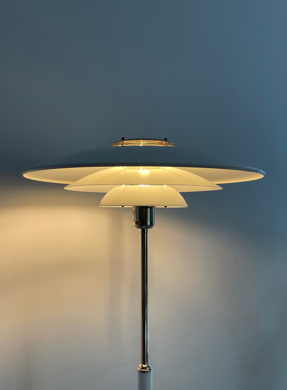 Image 1 of Belid Sweden Large Floor Lamp White Scale Lamp