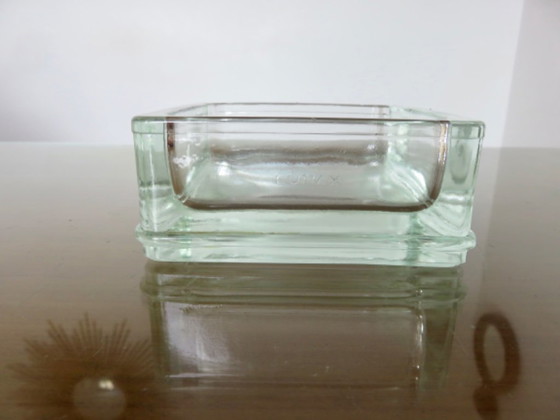 Bloque de vidrio, cenicero, bandeja para baratijas, grabado "LUMAX" – Objetos decorativos, Glass (photo 3 of 8)