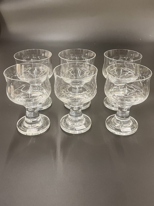 Set van 6 Spiegelau kristallen glazen