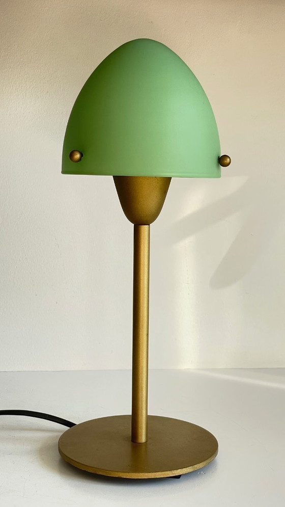 Image 1 of LAMPE SCE Verre Opalin VINTAGE