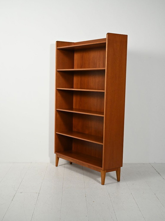 Image 1 of Skandinavisches Teakholz-Bücherregal von Ferdinand Lundquist, 1960er Jahre