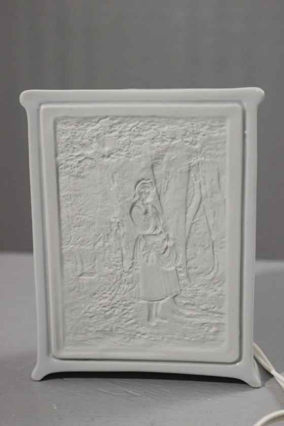 Image 1 of Lampada da notte vintage in porcellana Lithophane, metà del XX secolo, Limoges