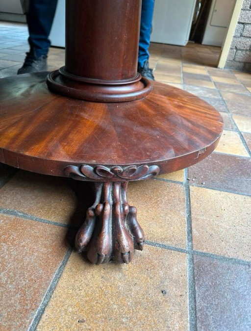 Feuille de mahonie antique 19ème siècle avec certificat