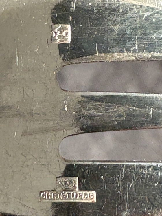 Image 1 of Prestigieux Service Christofle Vendôme "Honnorat Marseille" - 146 Pièces avec Cabinet d'Origine