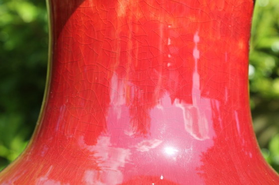 Image 1 of Antique Chinese "sang de boeuf" vase. (one of 2 available)